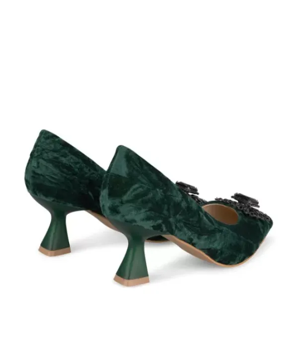 Zapatos De Tacón Azules*Alma en Pena Comprar Zapato Tacón Con Broche Pedreria