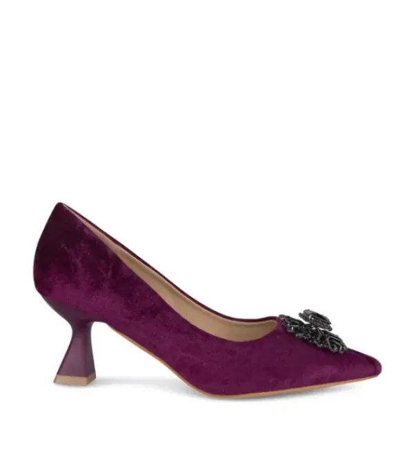 Zapatos De Tacón Azules*Alma en Pena Comprar Zapato Tacón Con Broche Pedreria