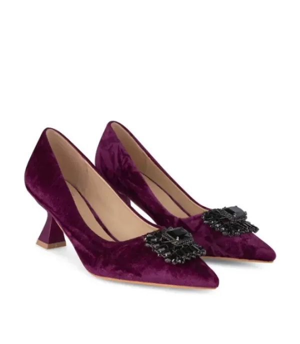 Zapatos De Tacón Azules*Alma en Pena Comprar Zapato Tacón Con Broche Pedreria