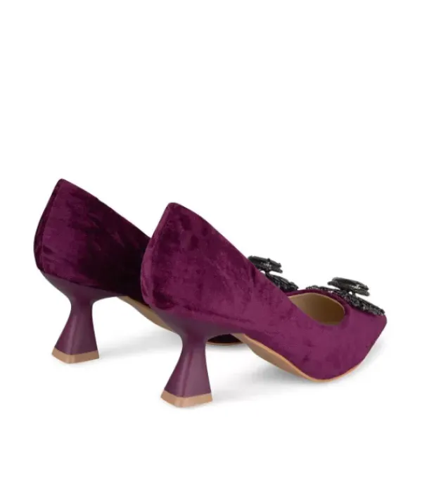 Zapatos De Tacón Azules*Alma en Pena Comprar Zapato Tacón Con Broche Pedreria
