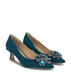 Zapatillas*Alma en Pena Comprar Zapato Tacón Con Flor