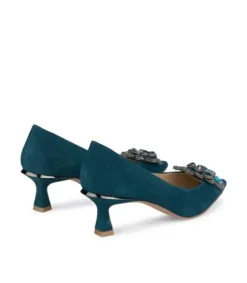 Zapatillas*Alma en Pena Comprar Zapato Tacón Con Flor