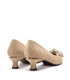 Zapatillas*Alma en Pena Comprar Zapato Tacón Con Flor