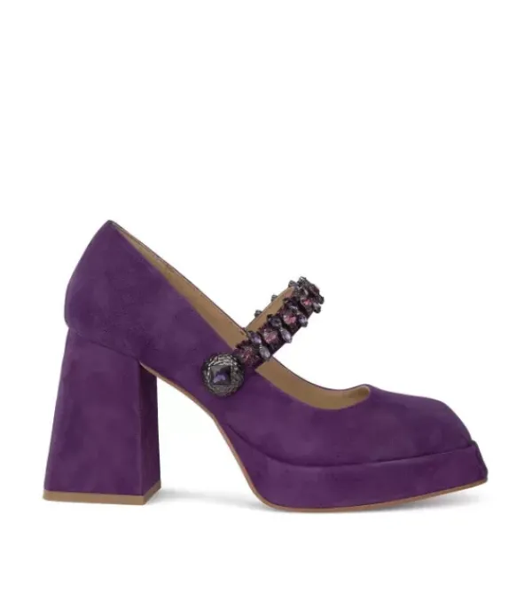 Zapatillas*Alma en Pena Comprar Zapato Tacón Con Tira Strass